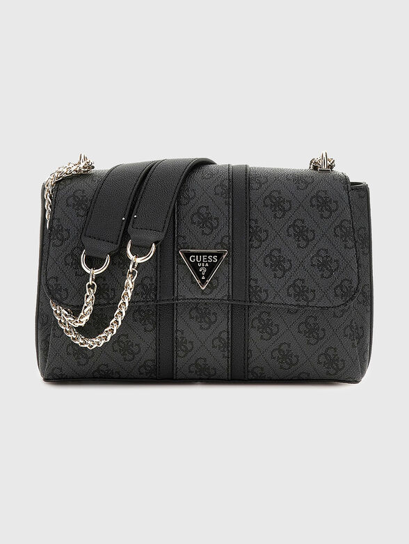 NOREEN black bag with monogram print - 1