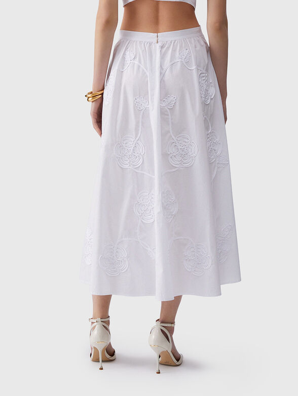 Black cotton pleated skirt - 2