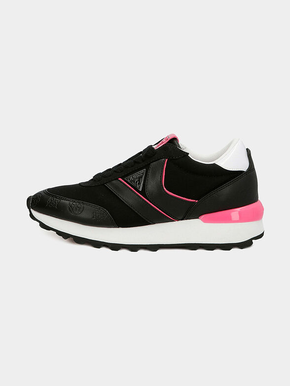 SAMSIN Black sneakers with debossed logo print - 1