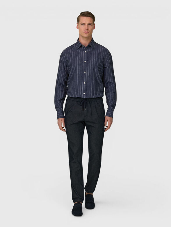 Striped linen shirt - 2