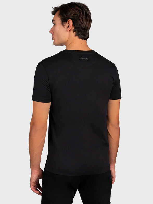 Black t-shirt with print - 3