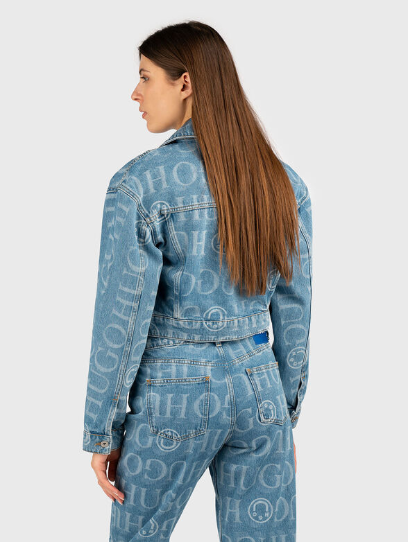 GALATEA denim jacket with print - 3