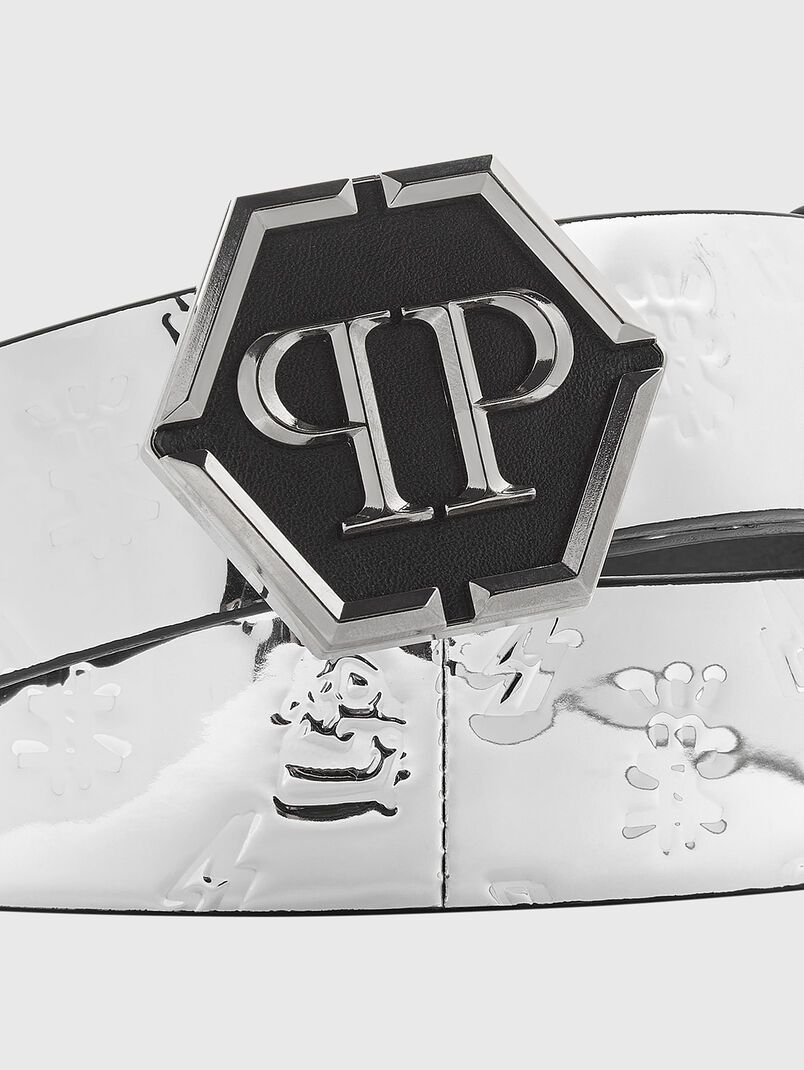 Silver belt with monogram  - 3