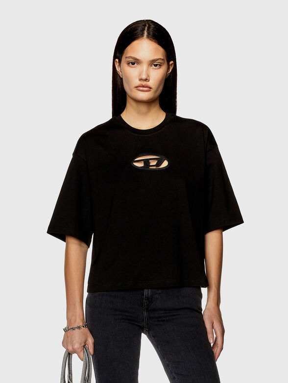 T-BUXT-CROP-OD T-shirt with contrast logo - 1