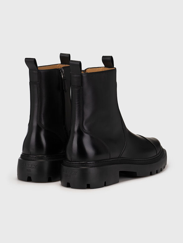 VAUGHEN black leather boots - 3