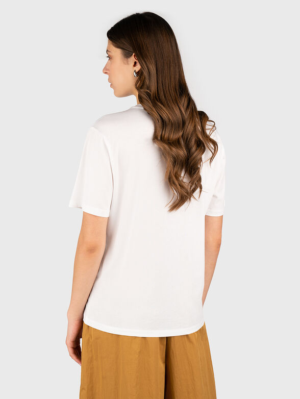 Cotton T-shirt with rhinestones - 3