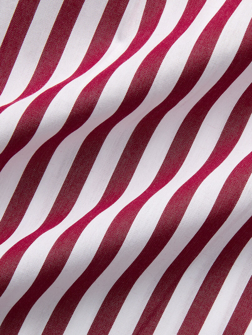 Striped shirt with embroidered logo - 3