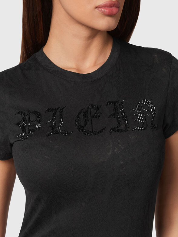 SEXY PURE T-shirt with snake motifs and logo - 4