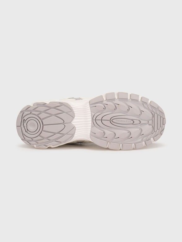 RETRO RUNNER white sports shoes - 5