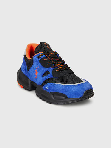 Multicoloured suede sports shoes - 2