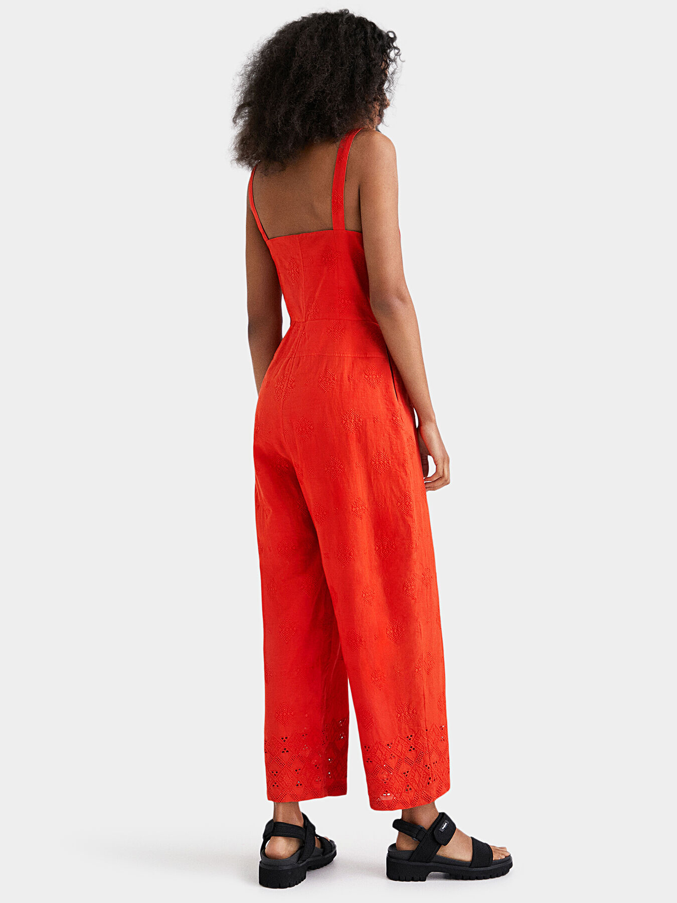 専門店の安心の1ヶ月保証付 ベベ レディース ジャンプスーツ トップス Scuba Crepe Jumpsuit 通販 