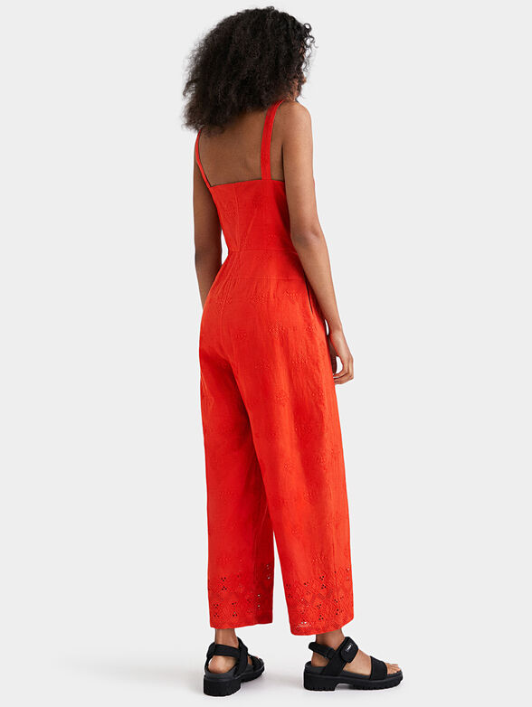 Jumpsuit with embroidery and pockets - 2