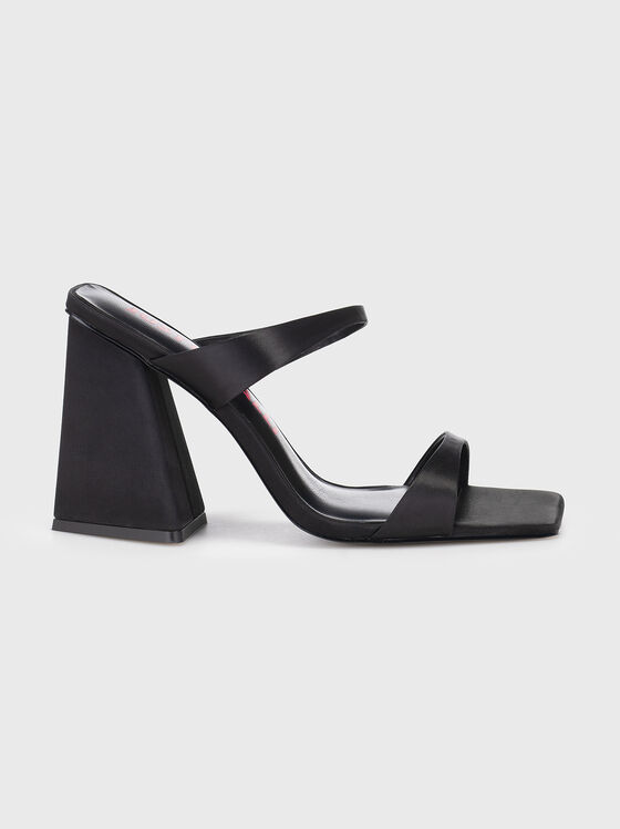 Black heeled sandals - 1