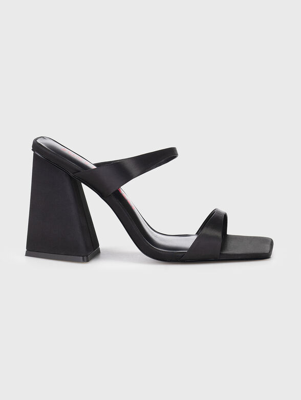 Black heeled sandals - 0