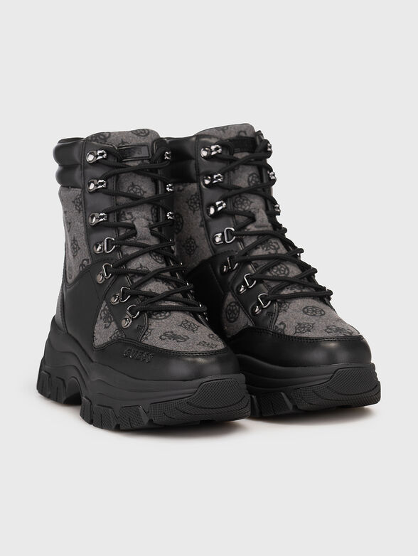 BLIZA boots with monogram print - 2