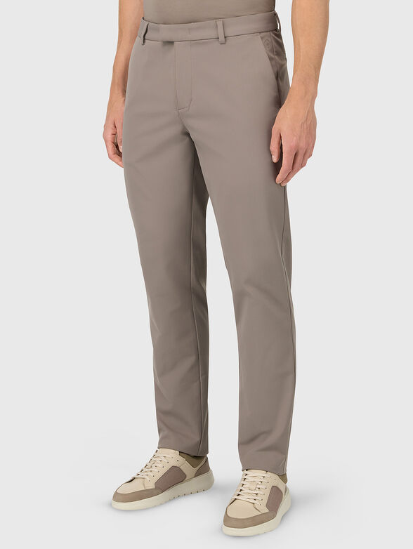 Pants with embroidered logo  - 1