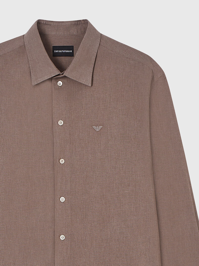 Logo button-down shirt - 3
