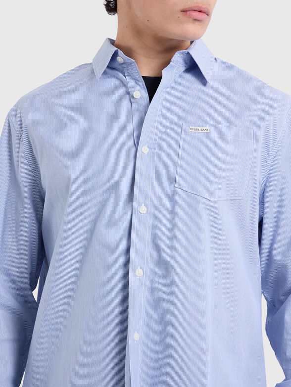 Light blue cotton shirt - 4