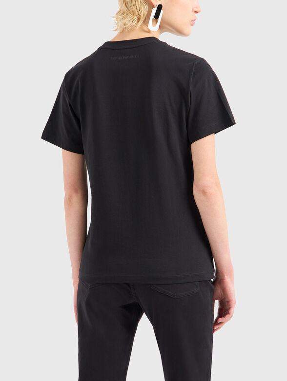 T-shirt with logo print in black - 3