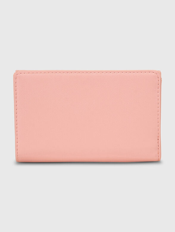 Beige wallet with golden logo - 2