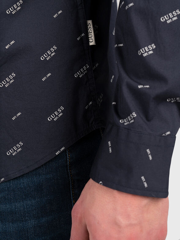 SUNSET shirt with logo print - 5