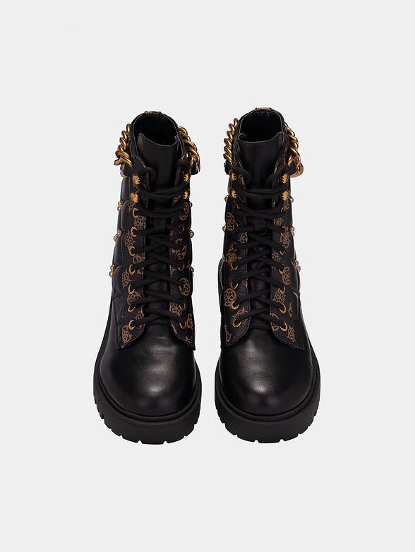 ORMOND Boots with gold-colored chain - 6
