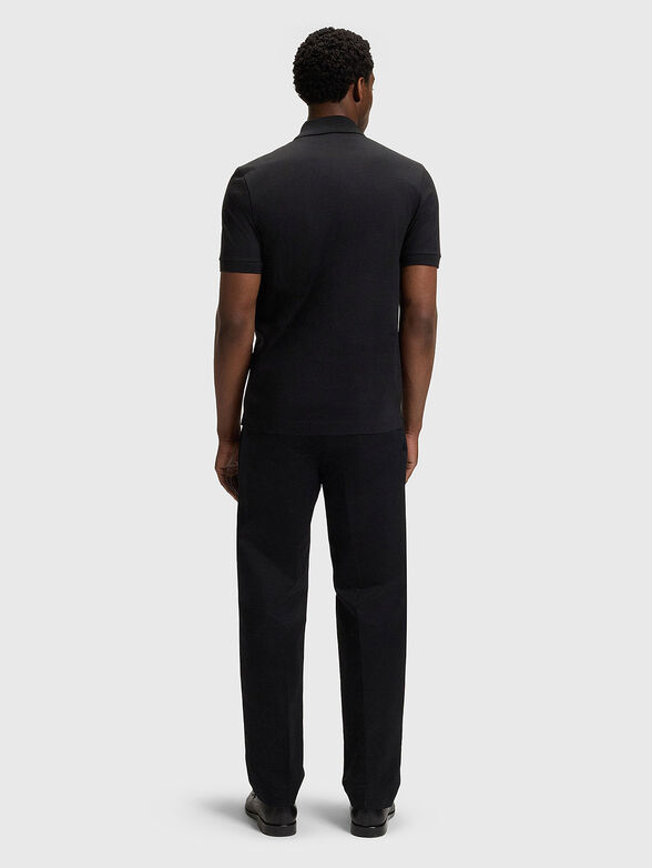 Cotton polo shirt with logo - 3