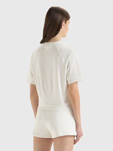 Black T-shirt with logo detail - 3