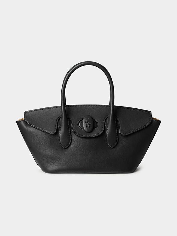 Small leather bag with accent clasp - 1