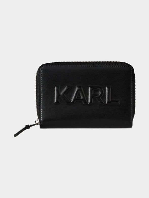 K/KARL SEVEN Black leather wallet - 1