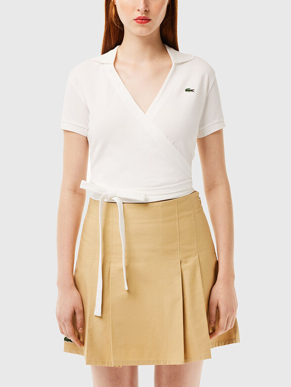 Black pique polo-shirt  - 1