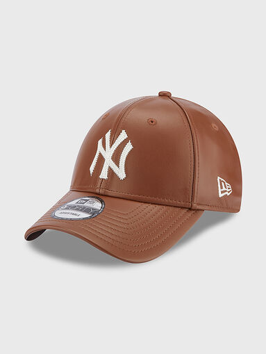 NEYYAN brown leather cap - 4