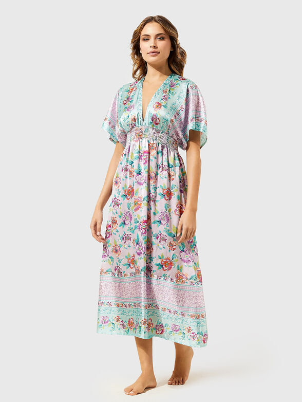 ESMERALDA floral print maxi dress  - 1