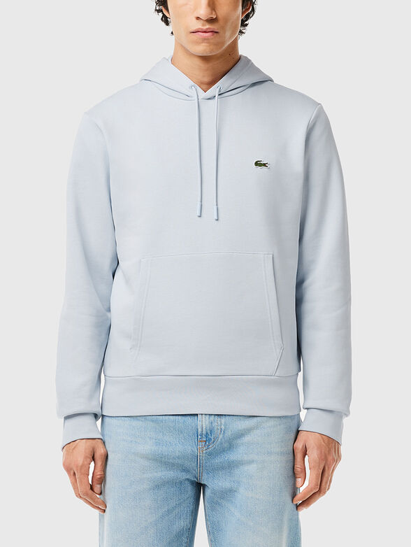 Hooded sweatshirt with logo accent - 1
