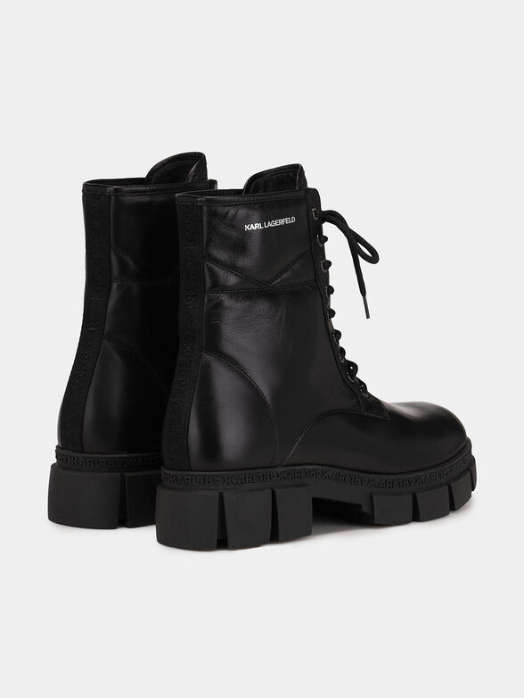 ARIA leather boots with laces - 3