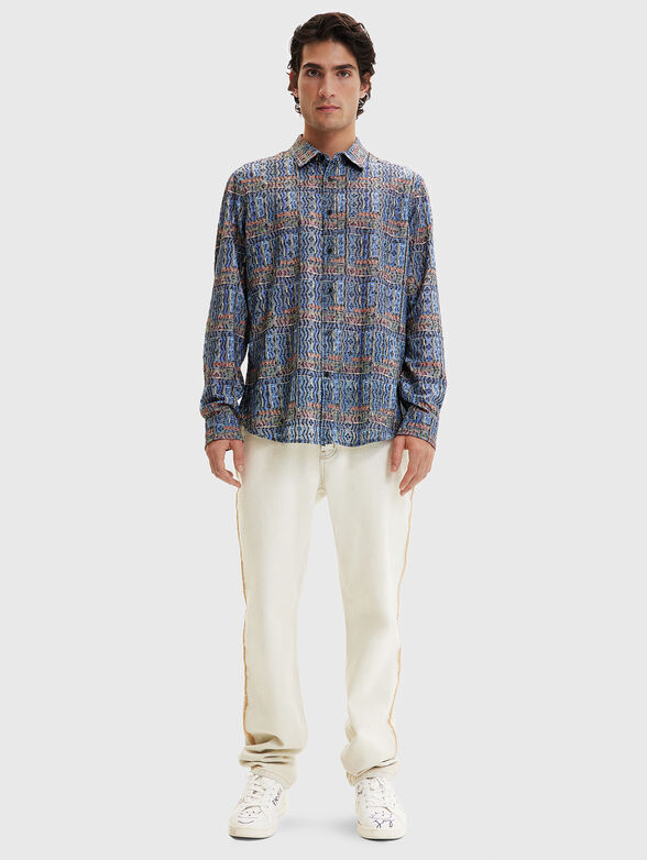 VELEZ shirt with multicolour print - 2