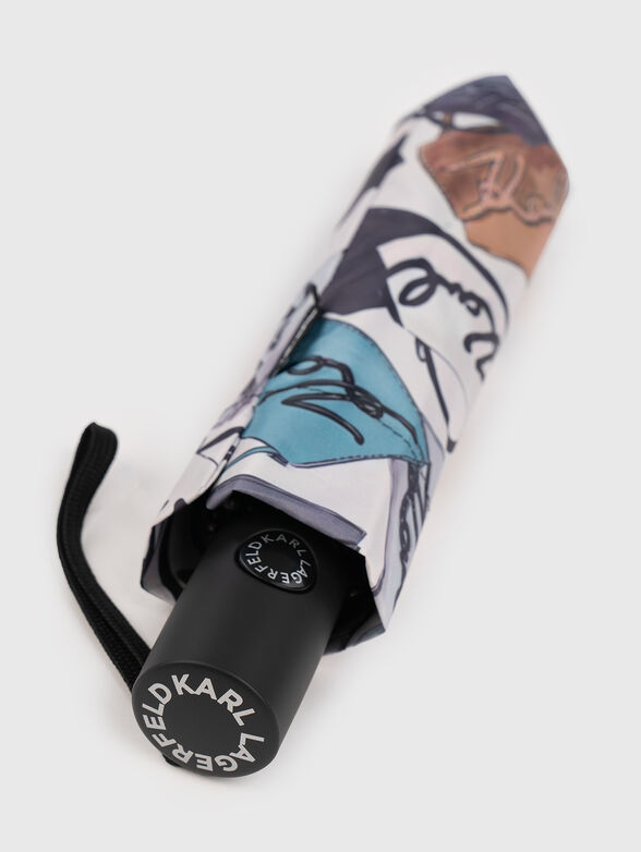 Multicolored printed umbrella - 4