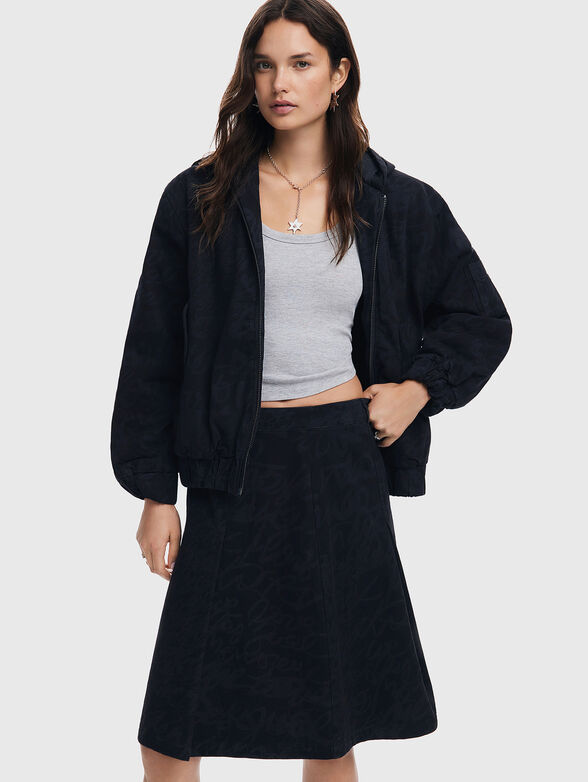 Midi skirt with lettering - 4