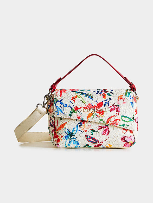 Crossbody bag with floral print - 1