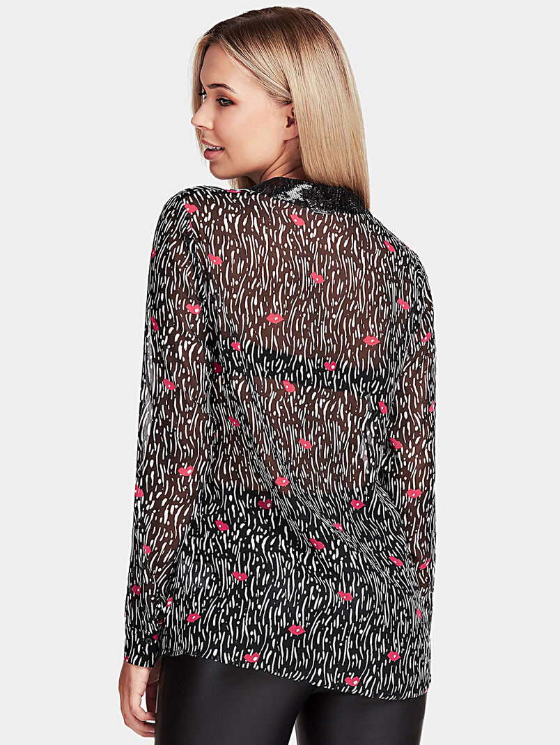 LESLIE Shirt with sequins on the collar - 3