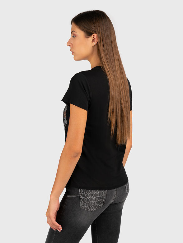 Black T-shirt with accent writing - 2