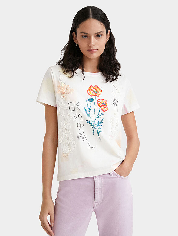 ALTEA T-shirt with floral details - 1