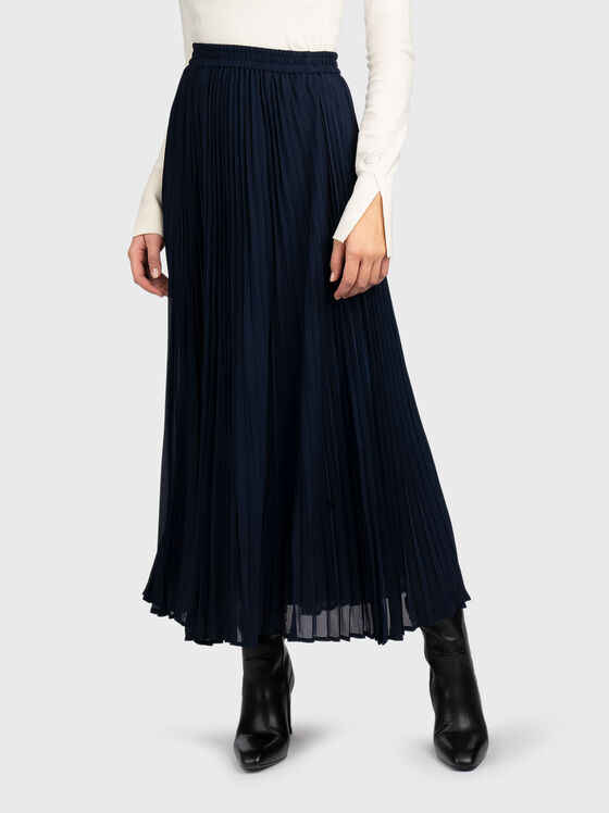 Плисирана миди пола  - 1