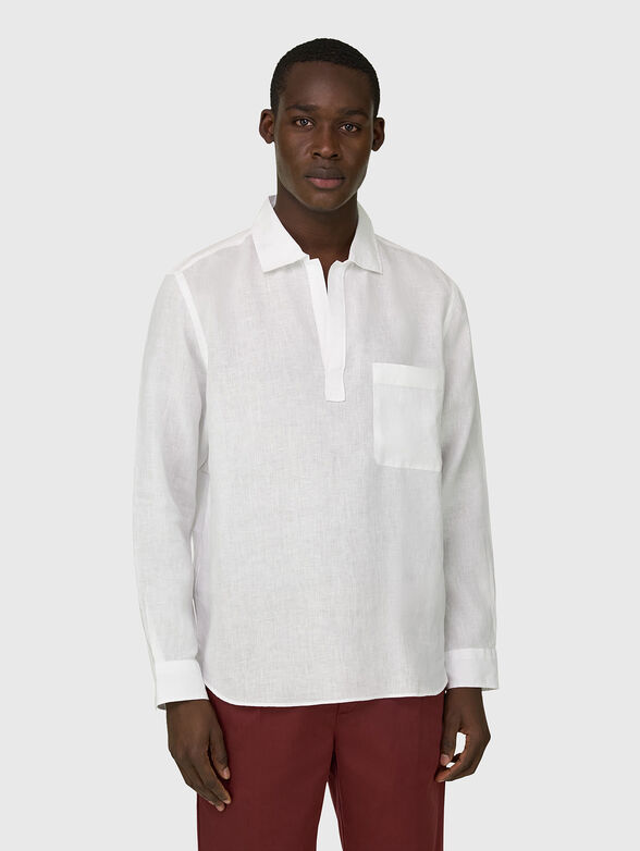 Regular fit linen shirt - 3
