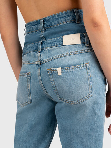 Blue jeans with high waist - 3