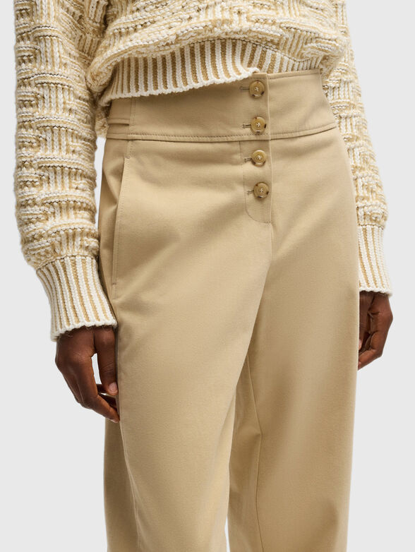 Straight trousers with high waist - 3