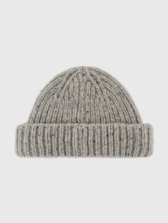 Knitted wool hat with logo - 2