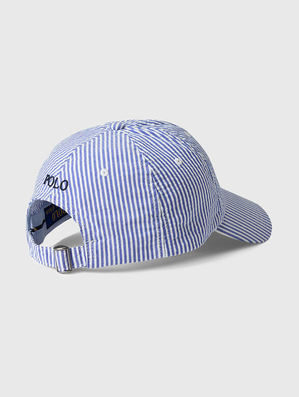 Striped ball cap with embroidery - 2