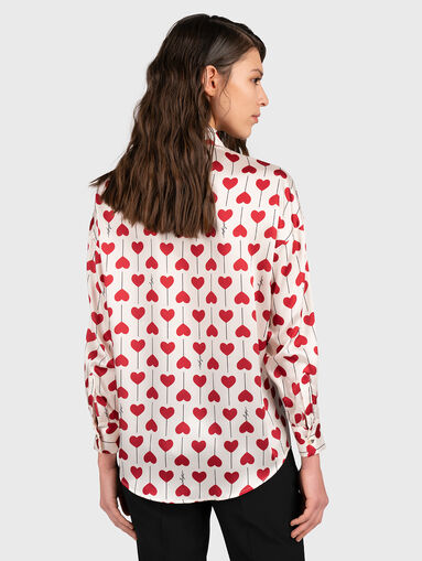 Shirt with hearts print - 3