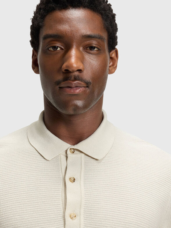 Knitted polo shirt with logo - 4